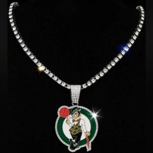 NEW HANDMADE✋CELTICS 24 INCH NECKLACE PENDANT WITH 5 JAYSON TATUM 8.5x11 POSTERS